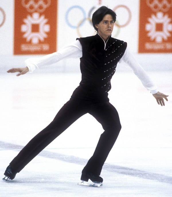 16.Februar 1984: Rudi Cerne tritt bei dem Olympischen Winterspiele in Sarajevo im Finale der Männer an.
