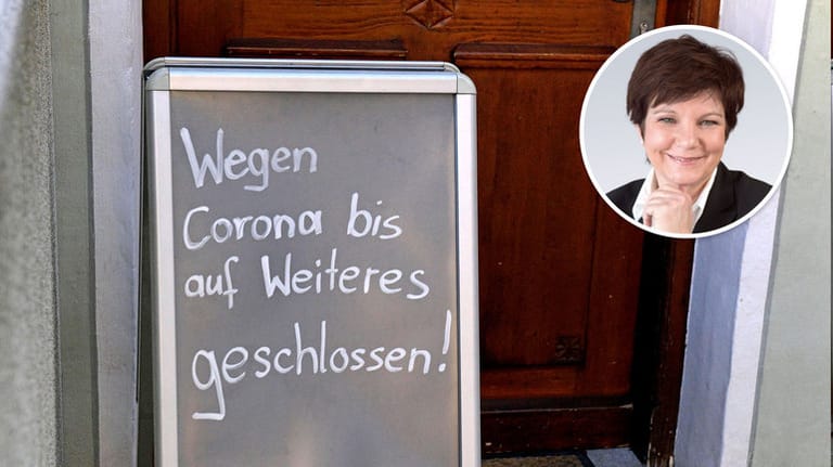 Geschlossene Gaststätte (Symbolbild): Die Corona-Hilfen sollten bald auslaufen, findet t-online-Kolumnistin Ursula Weidenfeld.
