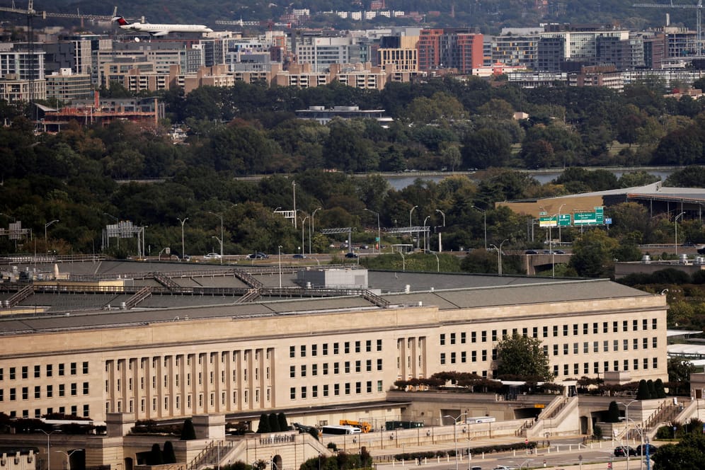 Das Pentagon-Gebäude (Archivfoto): An der Bushaltestelle sollen Schüsse gefallen sein.