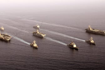 Der Golf von Oman: Die britische Warnzentrale für die Seefahrt setzte eine Warnung wegen eines "Zwischenfalls" ab.