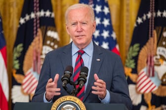 US-Präsident Joe Biden bei einer Rede im Weißen Haus: Die wirtschaftspolitischen Ziele unterscheiden sich nur geringfügig von seinem Vorgänger Donald Trump.