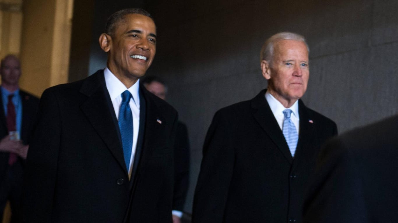Barack Obama und Joe Biden im Jahr 2017: Biden war Obamas Vizepräsident, bevor er im November selbst zum US-Präsidenten gewählt wurde.