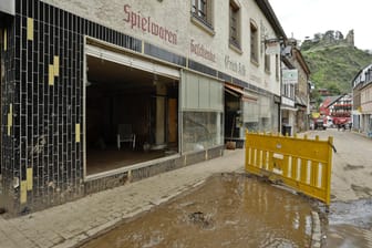 Der Ortskern von Altenahr nach der Flutkatastrophe: Durch die Überschwemmungen haben zahlreiche Unternehmern ihre Existenzgrundlage verloren.