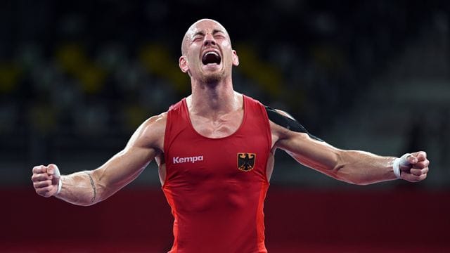 Frank Stäbler sicherte sich zum Abschluss seiner Karriere eine Bronzemedaille. Frank Stäbler sicherte sich zum Abschluss seiner Karriere eine Bronzemedaille.