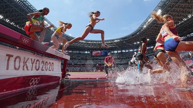 Gesa Krause (M) lief in 9:14,00 Minuten nur auf den fünften Platz. Gesa Krause (M) lief in 9:14,00 Minuten nur auf den fünften Platz.
