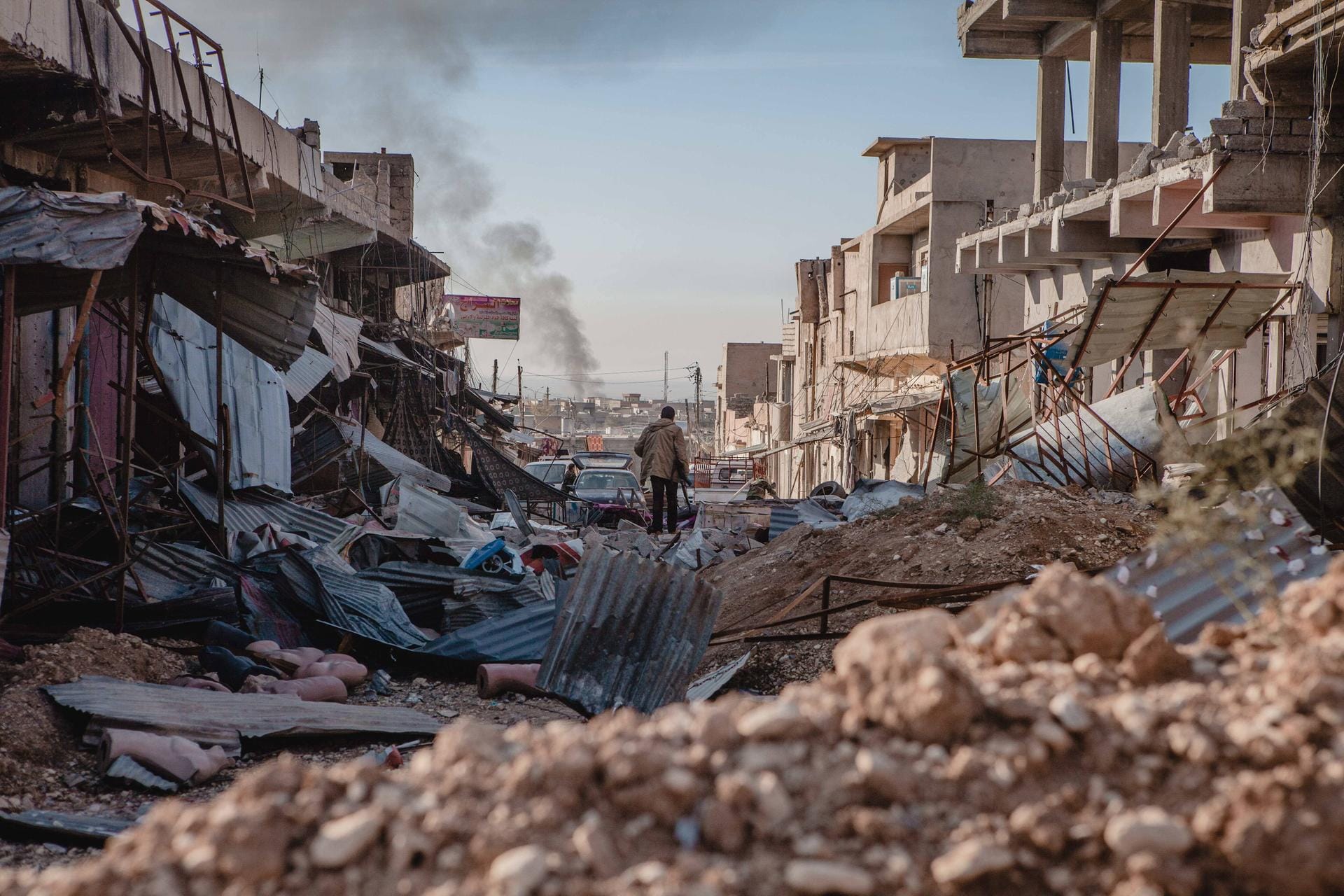 Eine Stadt in Trümmern: Shingal 2015 nach der Befreiung.
