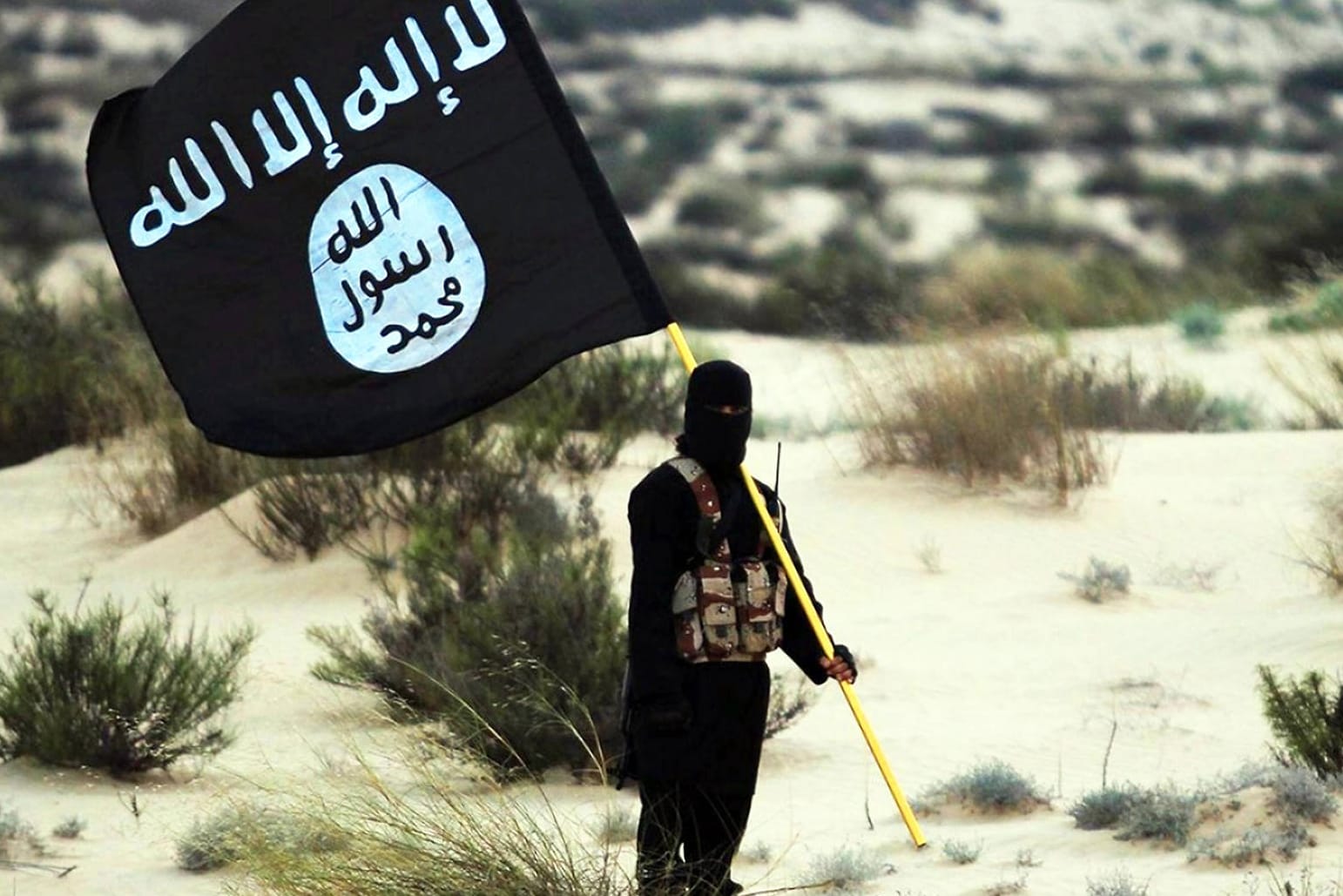Ein IS-Terrorist: Der islamistischen Organisation, die vor allem im Irak und in Syrien wütete, schlossen sich auch viele Extremisten aus Deutschland an.