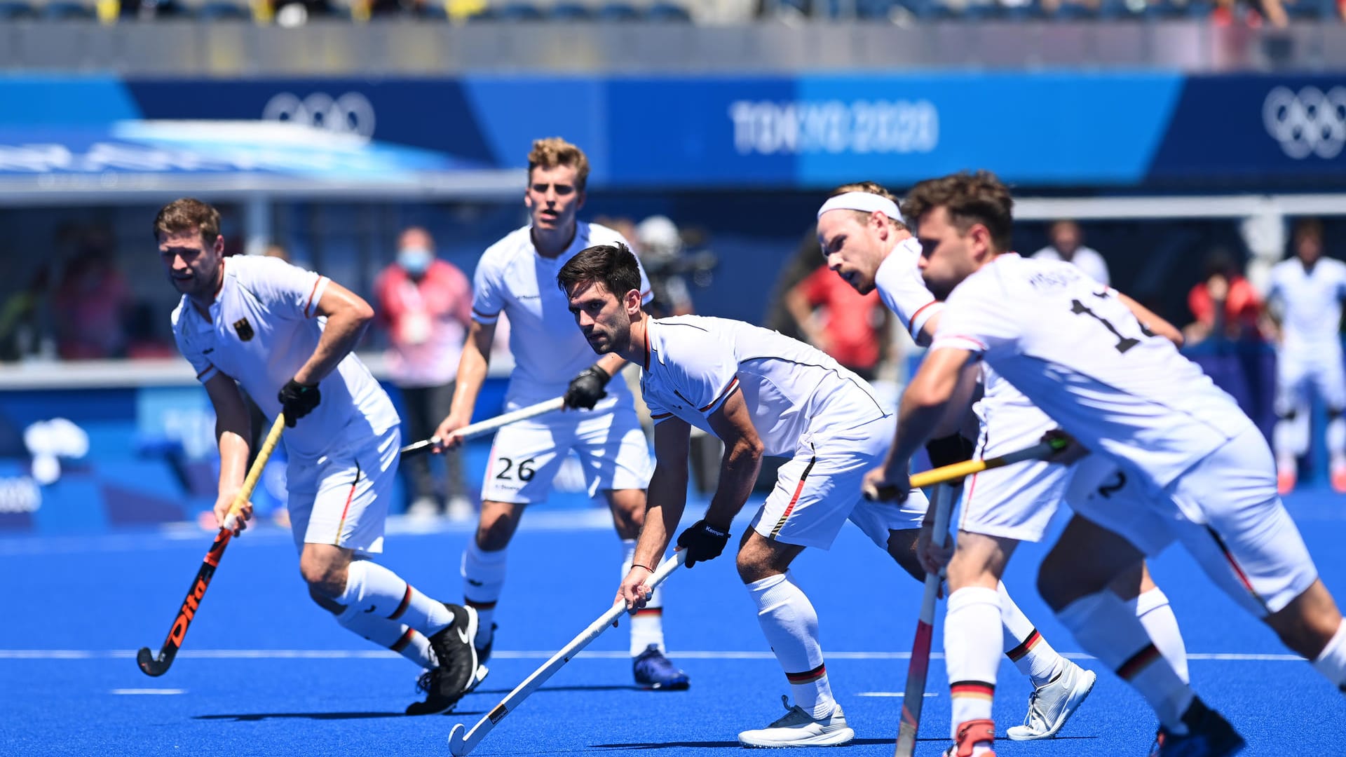 Hockey-Herren: Das deutsche Team kämpfte um Bronze gegen Indien.