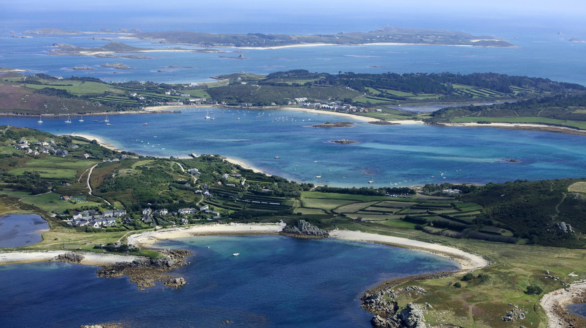 Ein Blick auf einen Teil der Scilly-Inseln