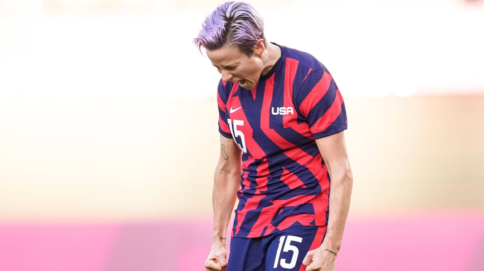 Megan Rapinoe: Die US-Spielerin traf gegen Australien nach einem Eckstoß.