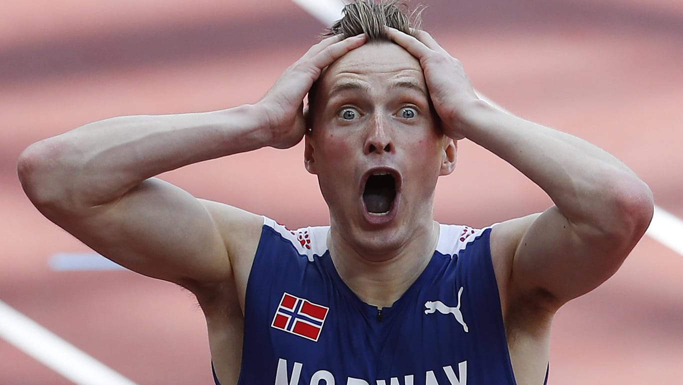 Karsten Warholm: Der Norweger pulverisierte in Tokio den Weltrekord über 400 Meter Hürden, welchen er wenige Wochen zuvor selbst aufgestellt hatte. Davor hatte die Bestmarke von Kevin Young 29 Jahre Bestand.