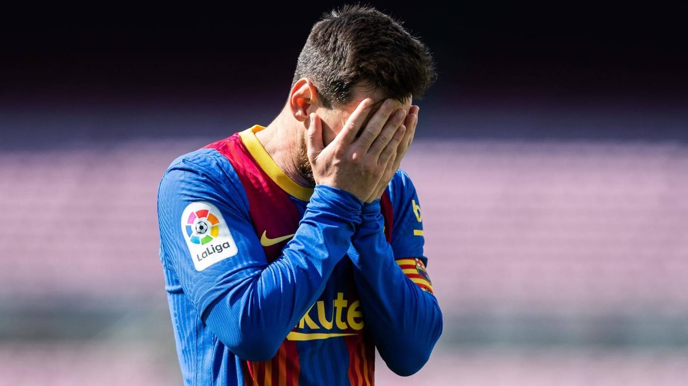Lionel Messi: Der Argentinier hat offenbar selbst nicht damit gerechnet, nicht zu Barcelona zurückzukehren.