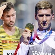 Niklas Kaul, Florian Wellbrock und Julia Krajewski (v.l.n.r.): Nicht für alle deutschen Athleten lief es bei den Olympischen Spielen in Tokio wie geplant.