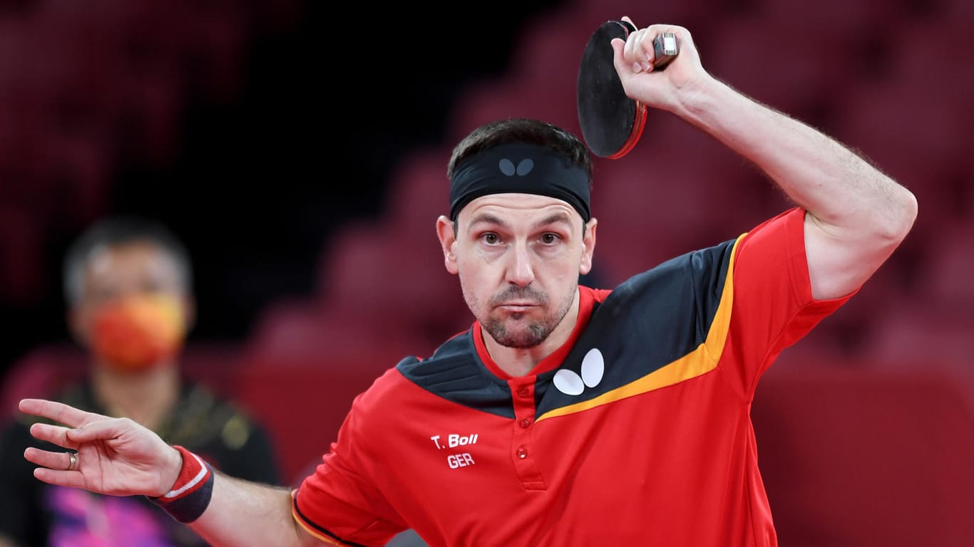 Timo Boll: Der deutsche Tischtennis-Star musste im Mannschaftsfinale gegen Ma Long ran.