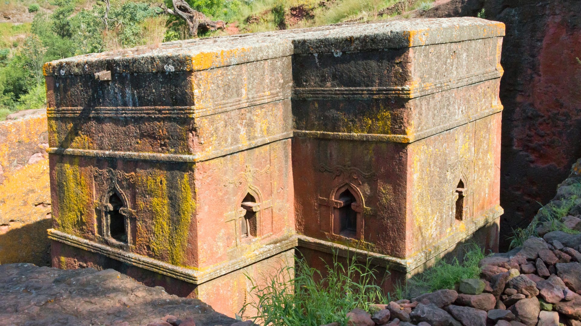 Steinerne Kirche im Wallfahrtsort Lalibela: Das Unseco-Weltkulturerbe wurde offenbar von Rebellen eingenommen. (Archivfoto)