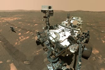 Der Mars-Rover "Perseverance": Bereits im Februar ist der Roboter auf dem Mars gelandet.