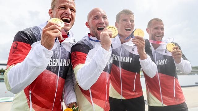 So ein Goldlächeln hatte in Tokio aus deutscher Sicht eher Seltenheitswert.