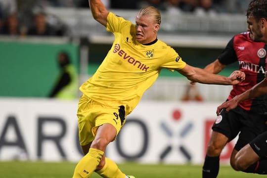 Besiegelte den BVB-Sieg im Pokal quasi alleine: Erling Haaland.