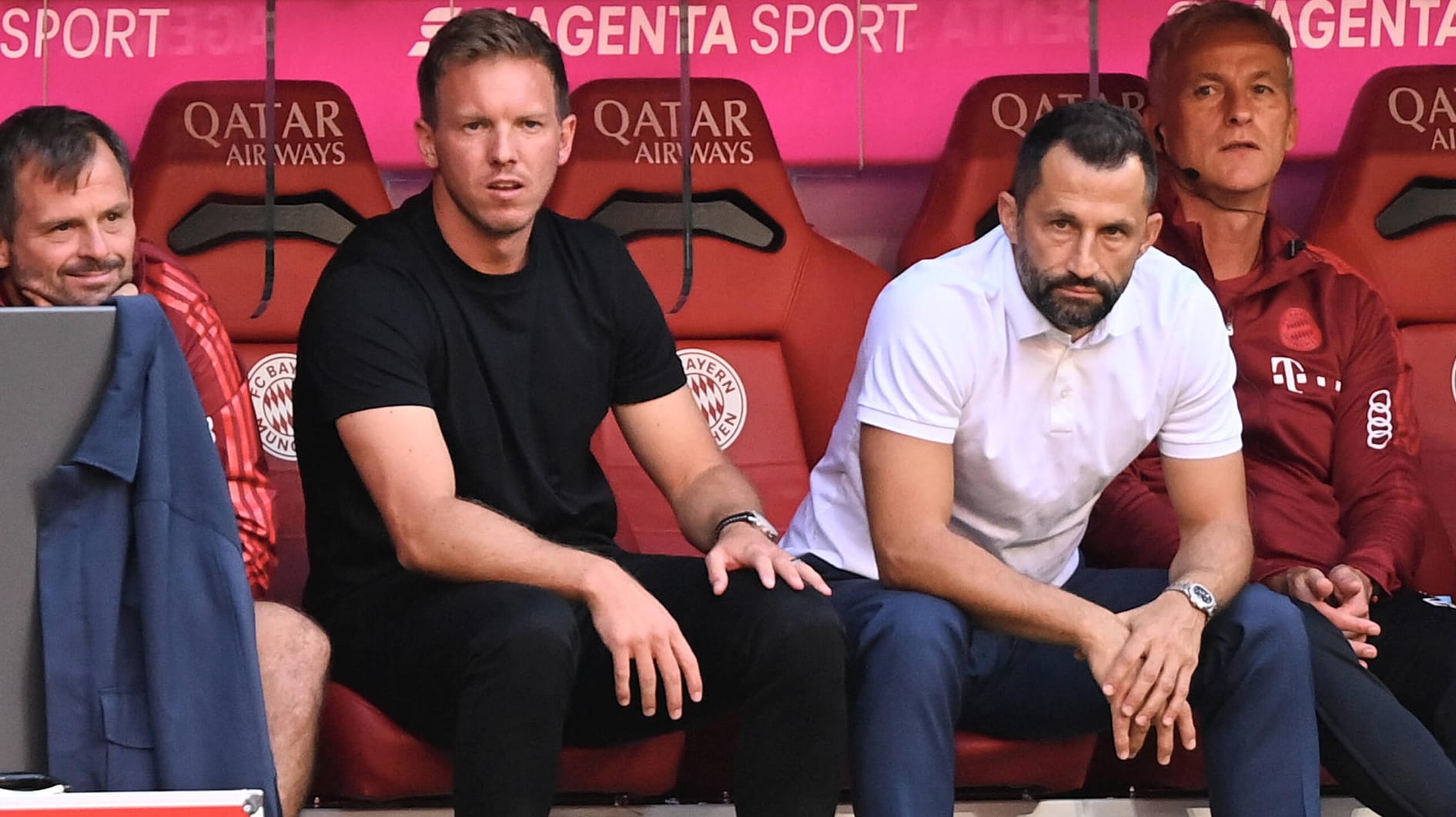 Neues Duo beim FC Bayern: Trainer Julian Nagelsmann (l.) und Sportvorstand Hasan Salihamidzic.