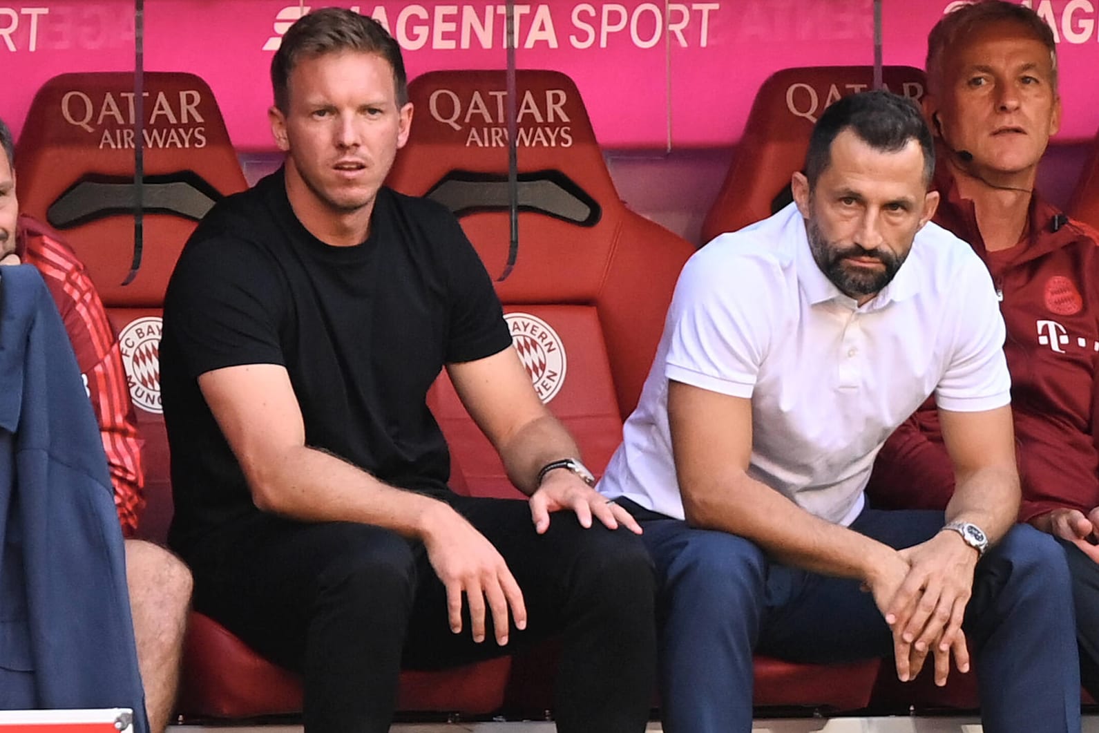 Neues Duo beim FC Bayern: Trainer Julian Nagelsmann (l.) und Sportvorstand Hasan Salihamidzic.