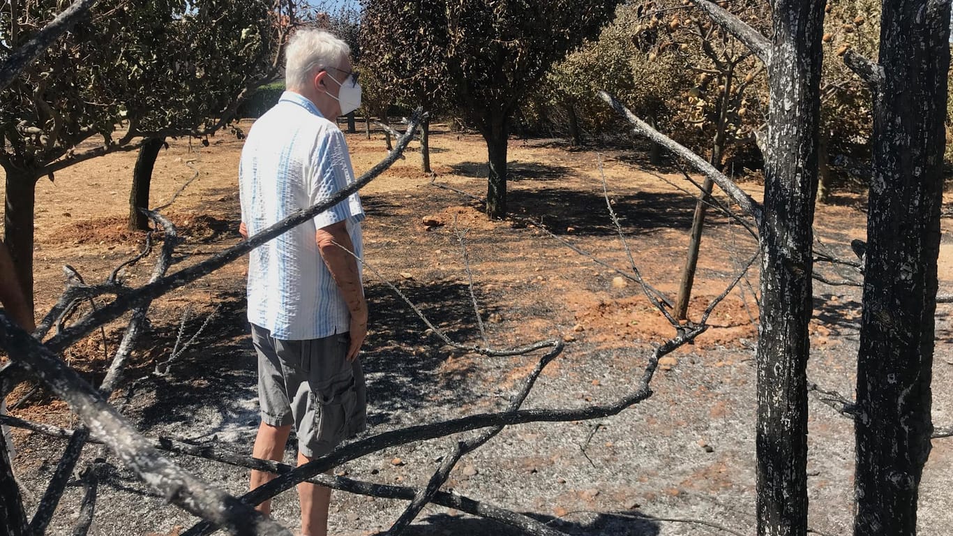 Nikolas Papaioannou: Das Haus des Rentners wurde von den Flammen verschont.