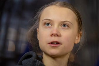 Klimaaktivistin Greta Thunberg 2020 in Brüssel.