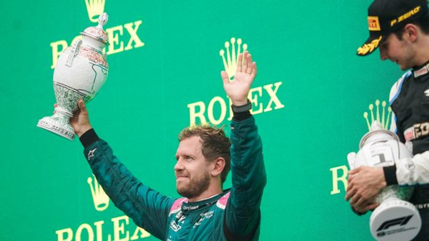 Konnte sich nur kurz über seinen zweiten Platz in Ungarn freuen: Sebastian Vettel.