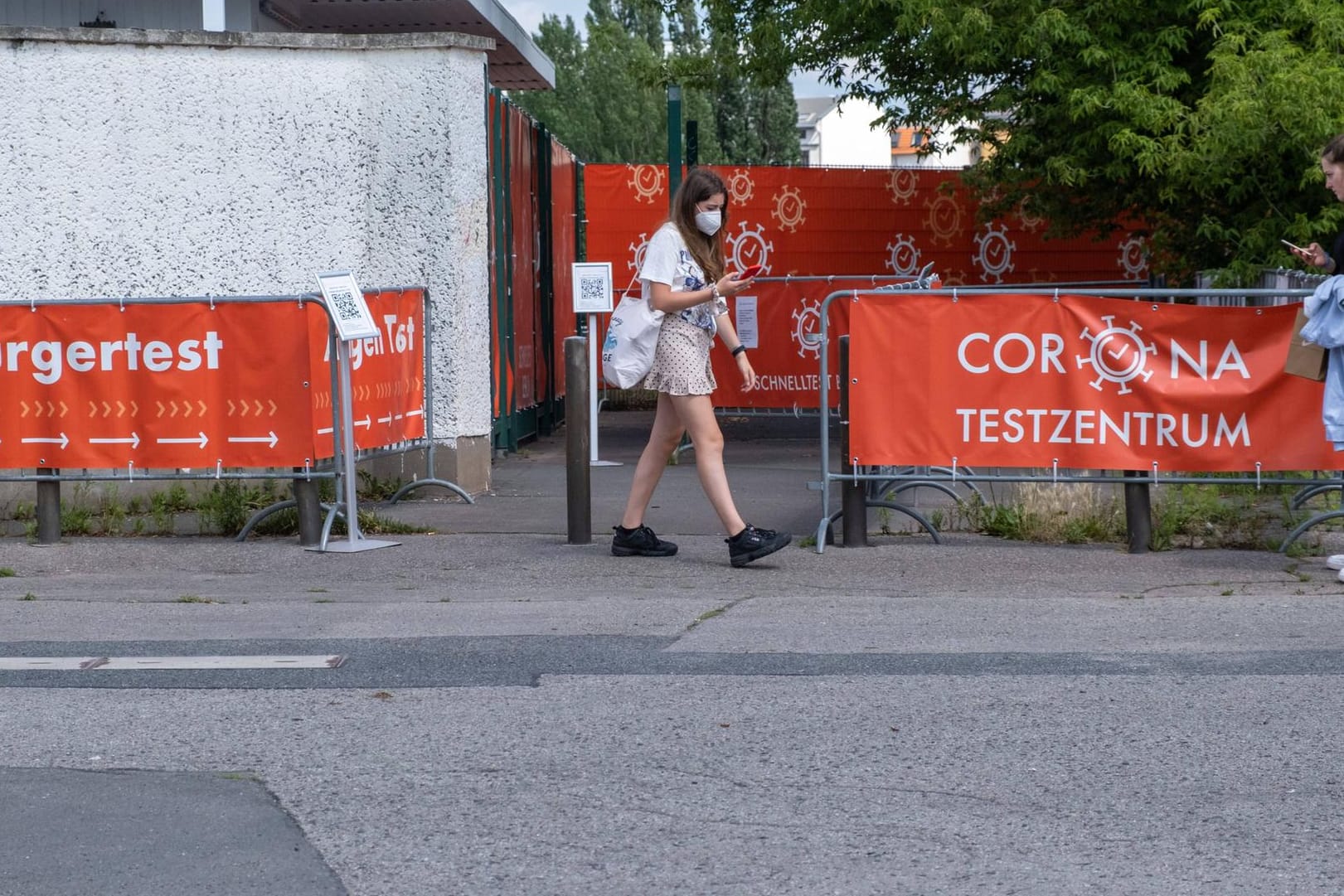 Corona-Testzentrum in Berlin.