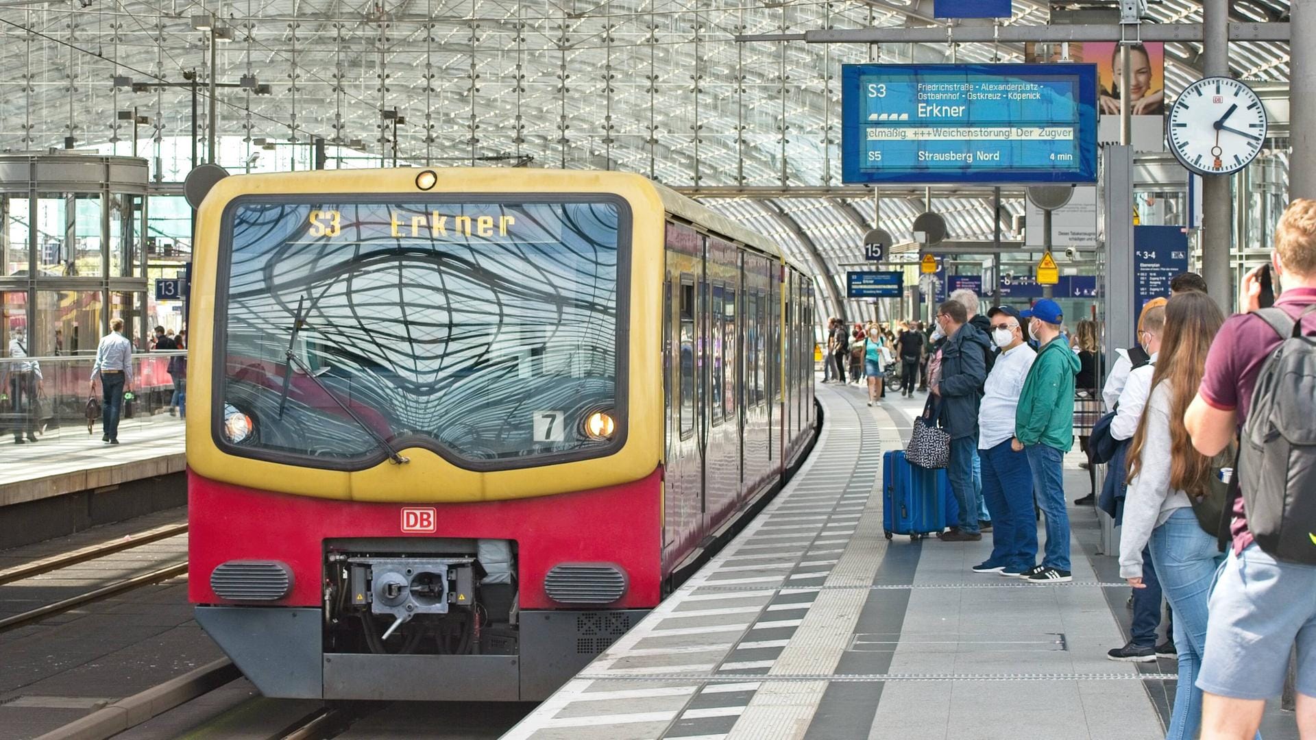 S-Bahn Berlin: Vom GDL-Streik ist auch der S-Bahnverkehr in Berlin betroffen