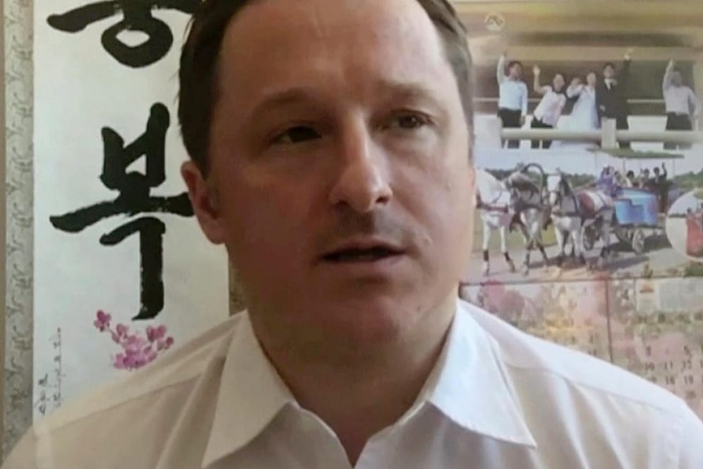 Michael Spavor bei einem Skype-Interview: Er ist in China wegen Spionage und Beschaffung von Staatsgeheimnissen zu einer elfjährigen Haftstrafe verurteilt worden.