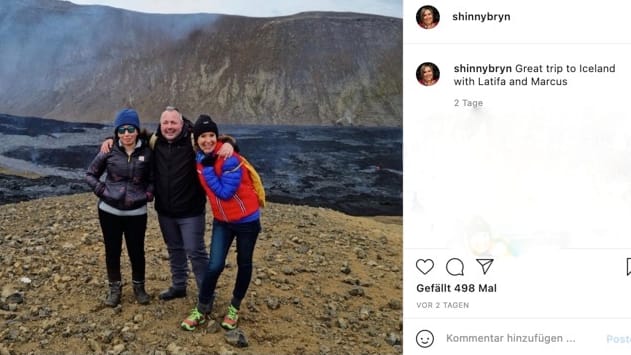 Dieses Foto soll angeblich Prinzessin Latifa in Island zeigen: Es wurde von Sioned Taylor auf Instagram veröffentlicht.