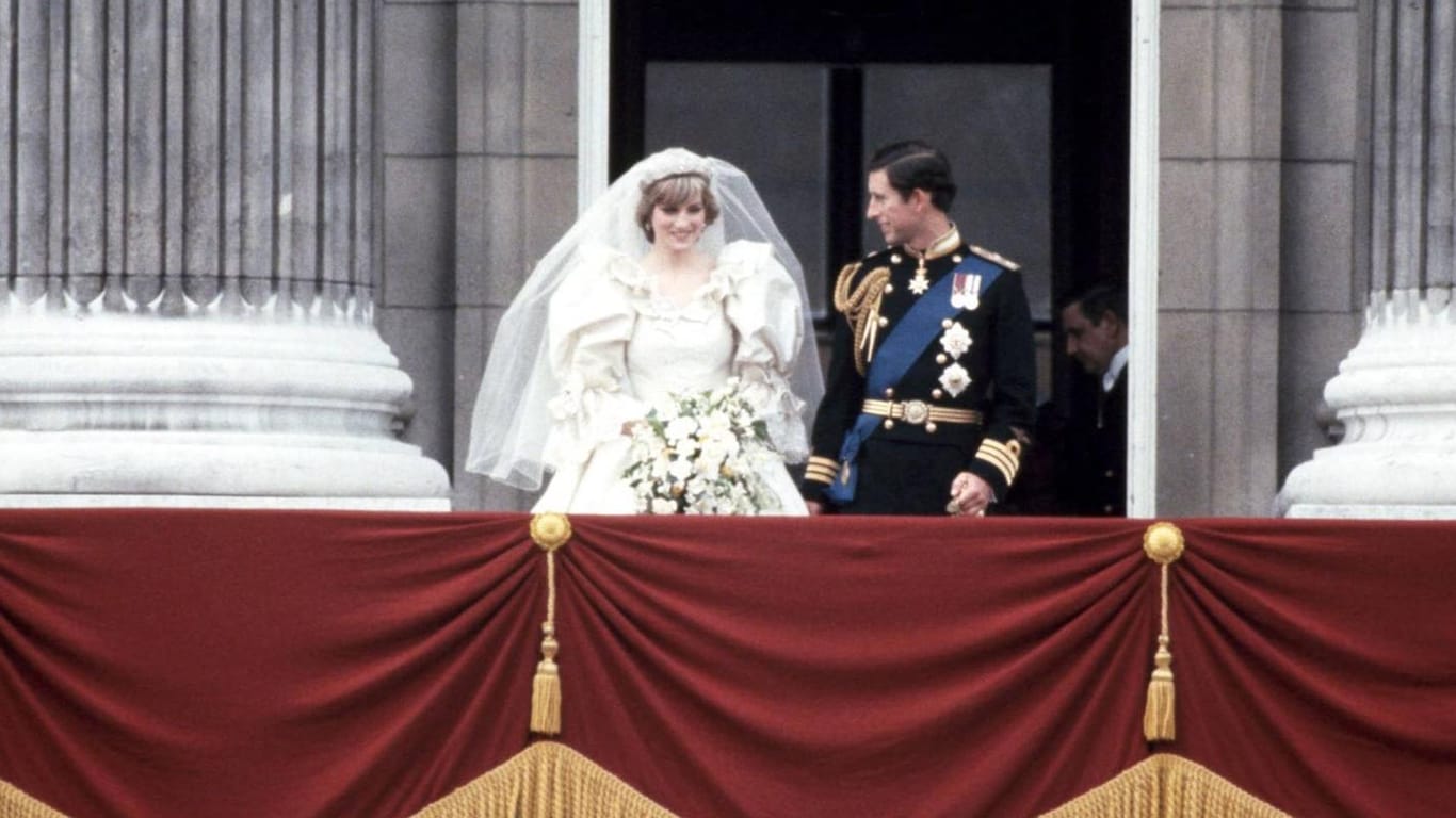 Lady Di und Prinz Charles: 1981 gab sich das Paar das Jawort.