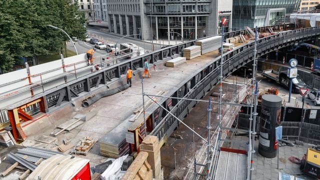 Baustelle der U3 Baustelle der U3