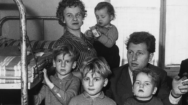 Harry Deterling und Familie: Per Zug überwand der Lokführer die Grenze.
