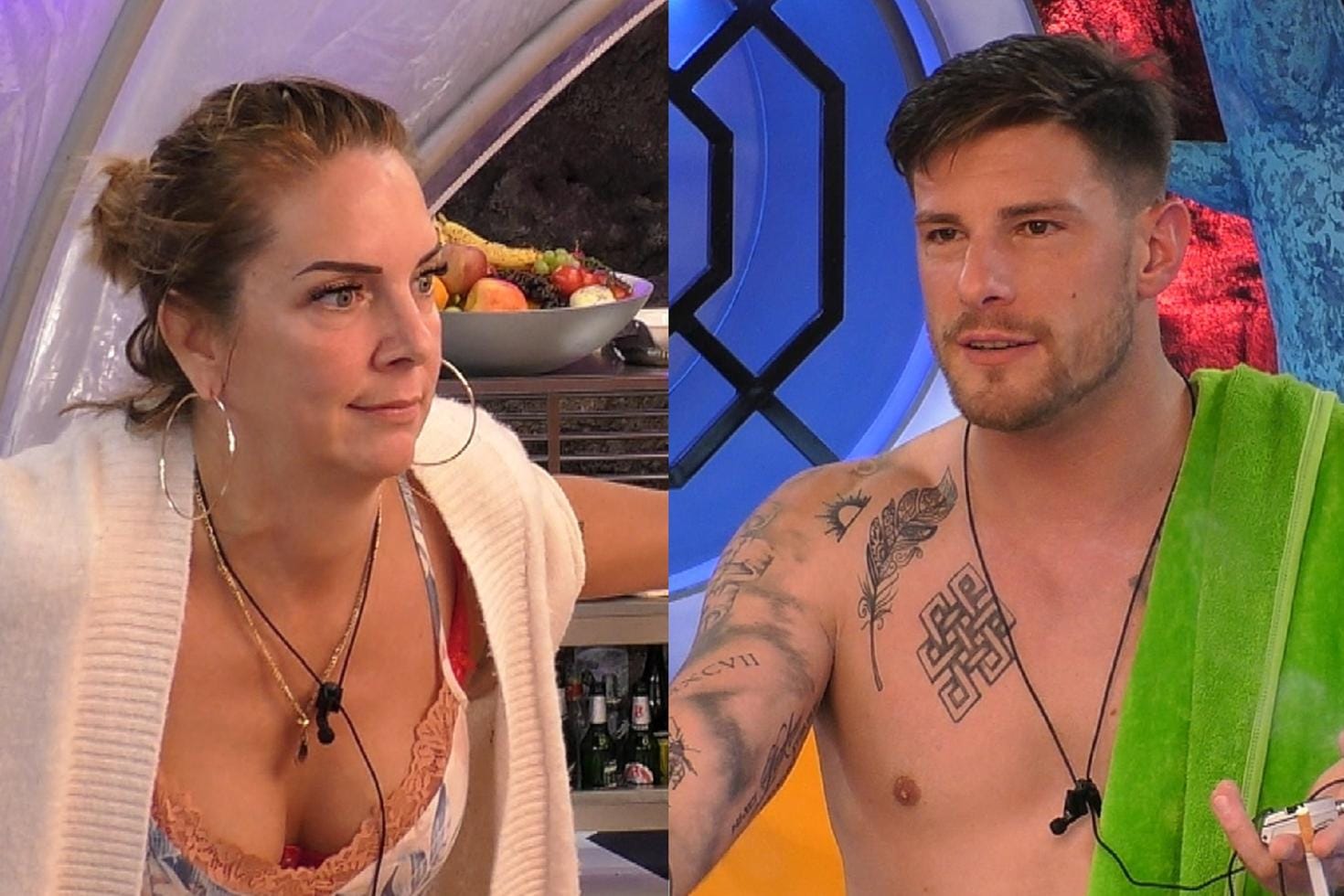 "Promi Big Brother": Danni Büchner und Pascal Kappés können sich wohl nicht leiden.