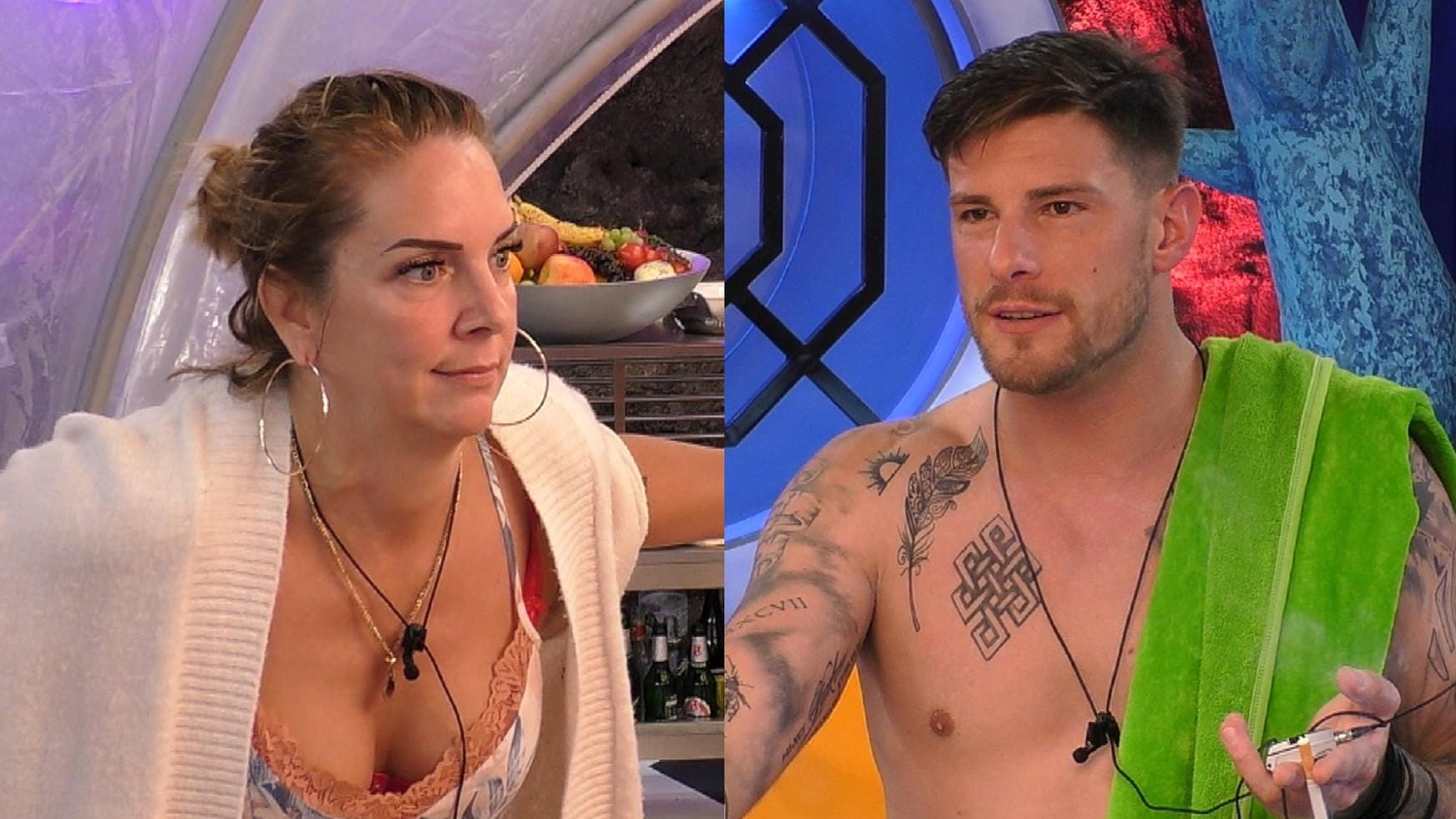 "Promi Big Brother": Danni Büchner und Pascal Kappés können sich wohl nicht leiden.