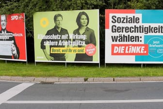 Wahlplakate von SPD, Grünen und Linken: Die Gesellschaft braucht einen Neuanfang nach Corona, findet unser Gastautor.