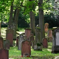 Grabsteine auf dem Alten Jüdischen Friedhof in Mainz (Symbolbild): Ein Besucherzentrum soll ab 2023 die rund tausendjährige Geschichte des Friedhofs zeigen.