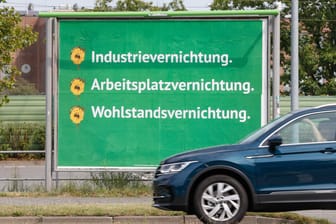 Schmähplakate gegen die Grünen: Um mit eigenen Plakaten auf die Kampagne zu reagieren, hat die Partei kurzfristig Spenden eingesammelt.