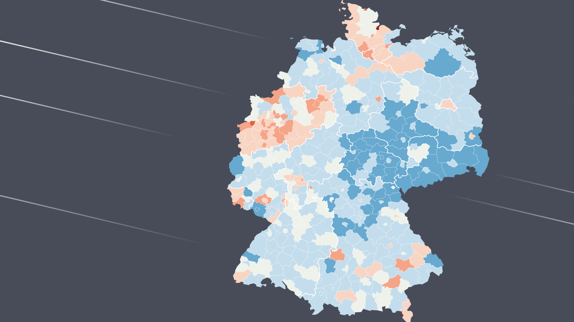 Corona-Karte: Die Animation zeigt in zwei Bundesländern einen gefährlichen Trend, ein anderes Bundesland glänzt als überraschendes Positivbeispiel. Corona-Karte: Die Animation zeigt in zwei Bundesländern einen gefährlichen Trend, ein anderes Bundesland glänzt als überraschendes Positivbeispiel.