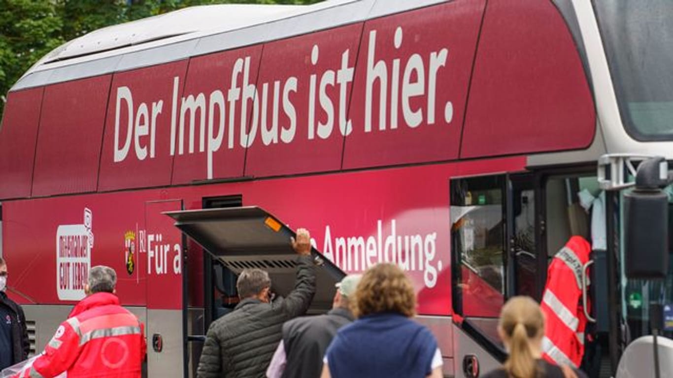 Impfkampagne mit Bussen in Mainz