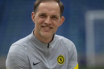 Thomas Tuchel: Der Chelsea-Trainer reagierte belustigt auf eine Frage nach Erling Haaland.