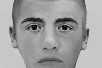 Das Phantombild der Polizei NRW: Der mutmaßliche Täter ist 16 bis 18 Jahre alt, 1,70 Meter groß. Er soll mit einer schwarzen Schusswaffe bewaffnet gewesen sein.