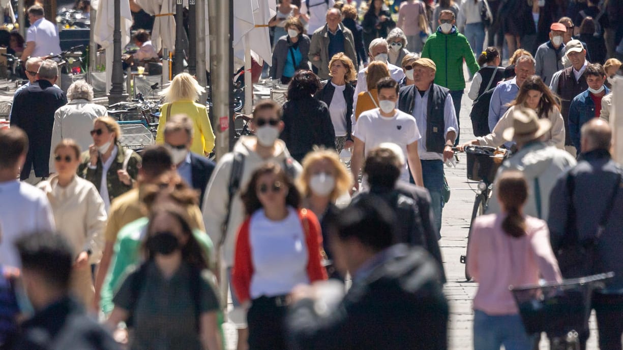 Fußgängerzone in München: Überall steigen derzeit die Inzidenzen. Was bedeutet das?