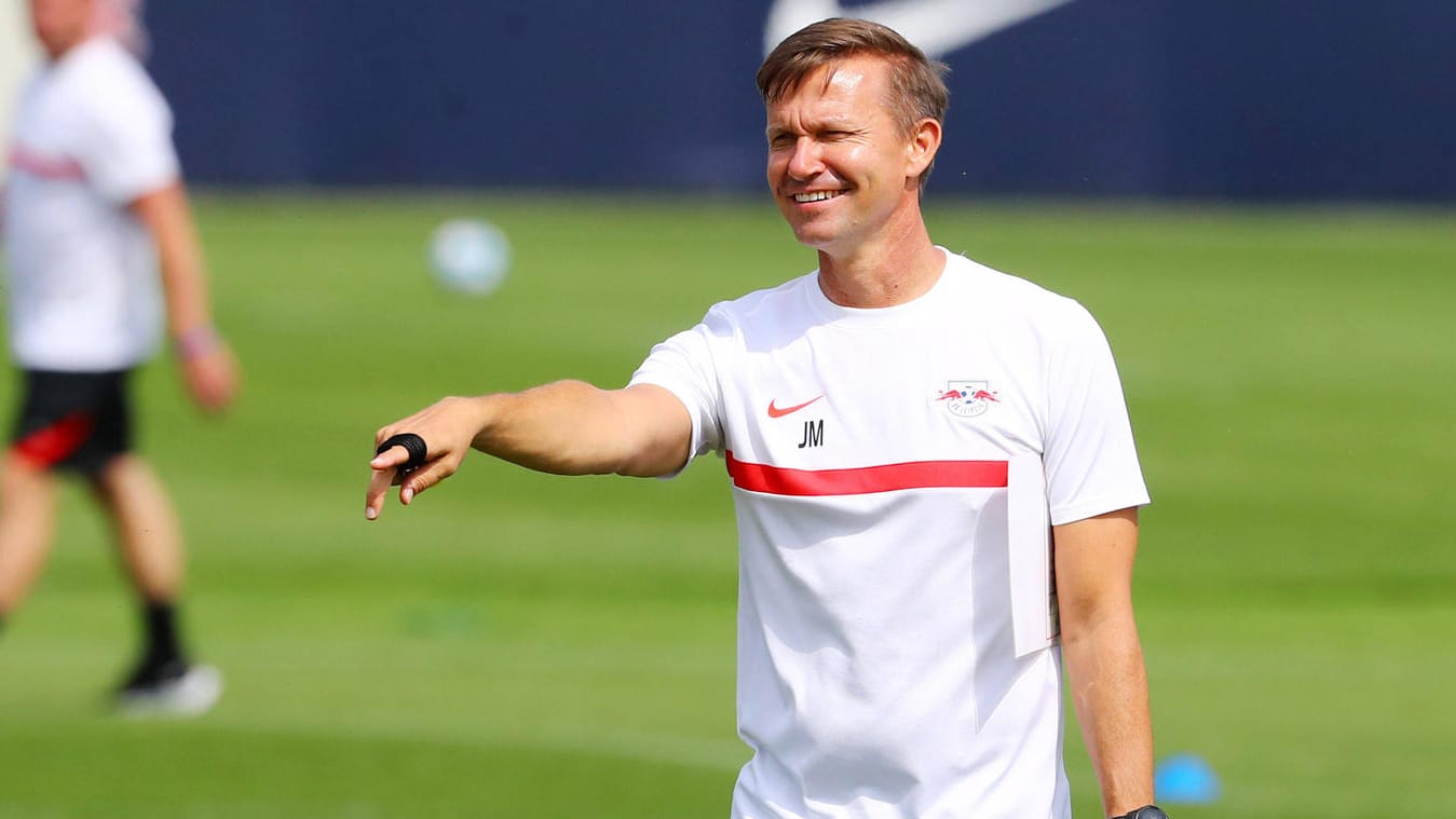 Jesse Marsch: Der neue Leipzig-Trainer will mit seinem Klub in die Champions League. Jesse Marsch: Der neue Leipzig-Trainer will mit seinem Klub in die Champions League.
