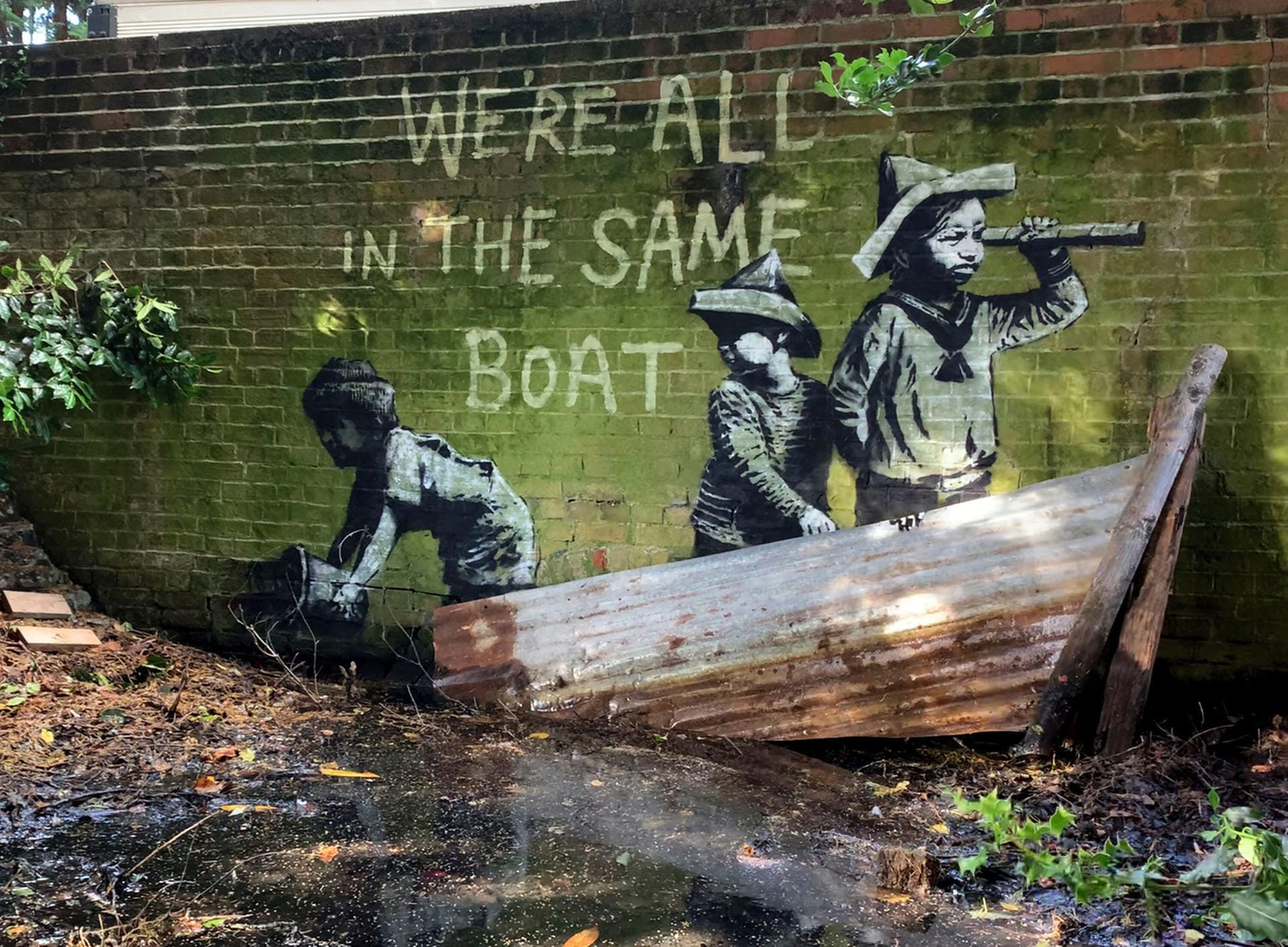 Ein weiteres Kunstwerk von Banksy in Lowestoft