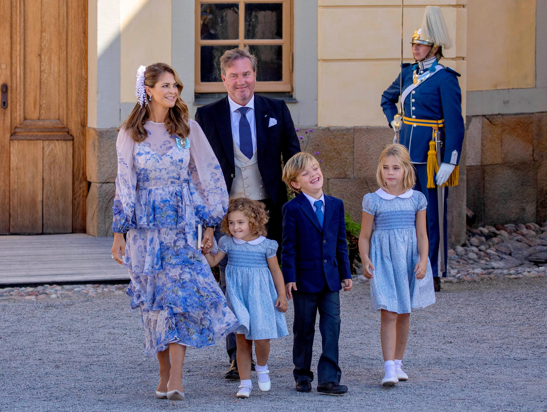 Prinzessin Madeleine mit Ehemann Chris O'Neill sowie den drei Kindern Adrienne, Leonore und Nicolas