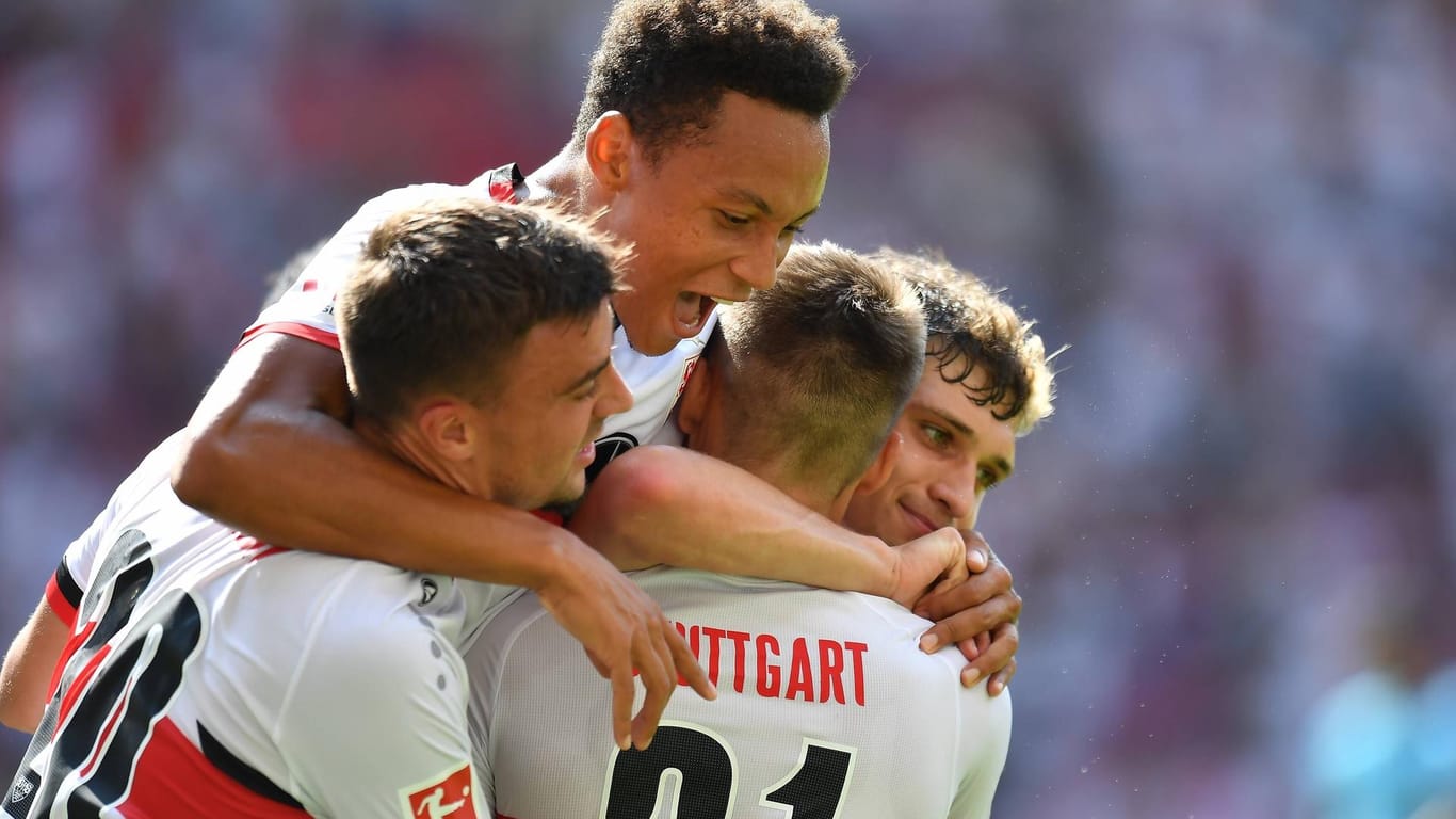 Jubel in Stuttgart: Der VfB feierte einen gelungenen Saisonstart gegen Fürth.
