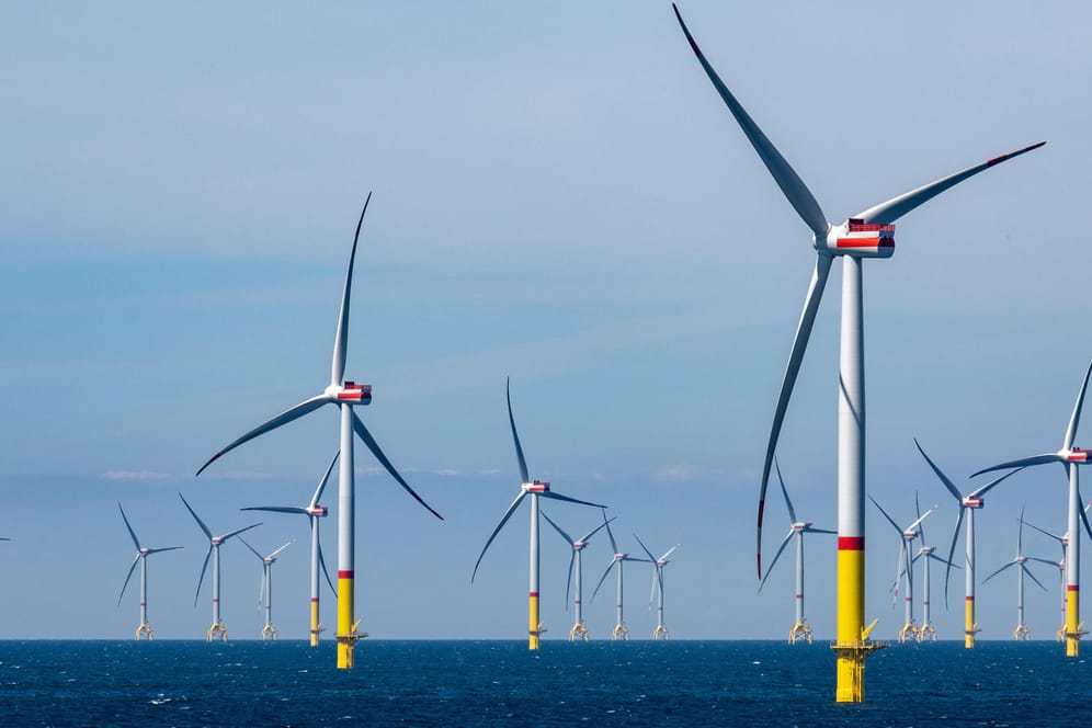 Offshore-Windkraftanlage in der Ostsee (Symbolbild): Hier sollen Flächen für grünen Wasserstoff ausgewiesen werden.