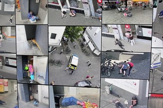 Bildercollage aus der Kölner Innenstadt: Nicht nur im Eigelsteinviertel fördern exzessiver Drogenkonsum und Wohnungslosigkeit Probleme, die nicht selten in Tragödien münden.
